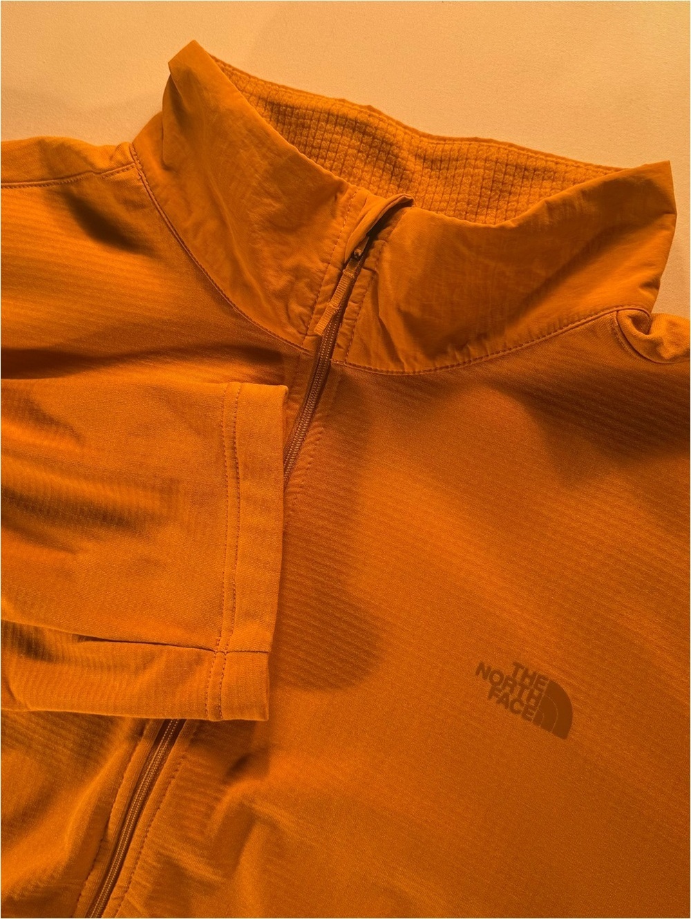 The North Face Men’s Bright Orange Full-Zip Jacket XXL Outdoor Hiking Casual